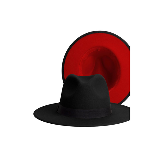 Black hat with Red Lining